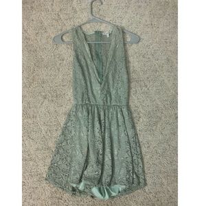 green charlotte russe romper